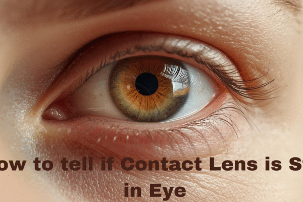 how to tell if contact lens is still in eye