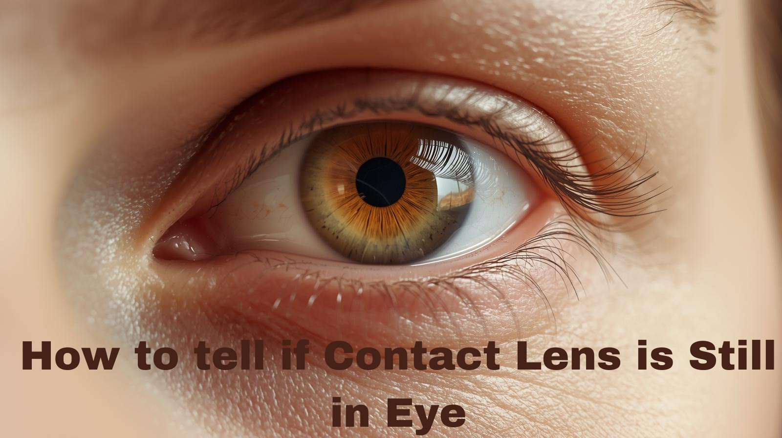 how to tell if contact lens is still in eye