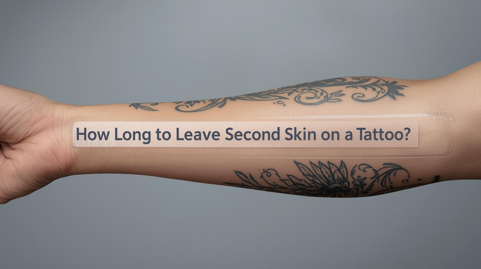 how long to leave second skin on a tattoo
