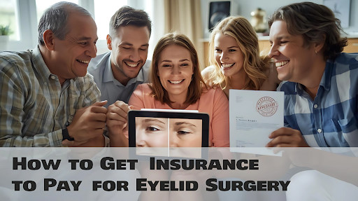 how to get insurance to pay for eyelid surgery